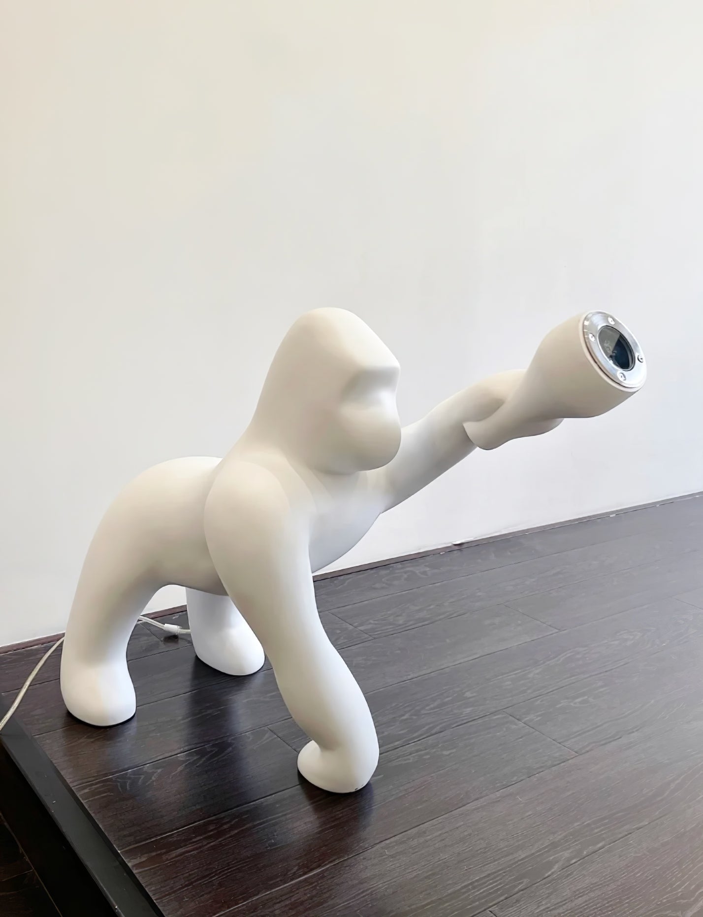 Zasolil Artistic Resin Gorilla Floor Lamp-Neutral Decor