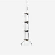 Virelo Stacked Glass Cylinder Pendant Light