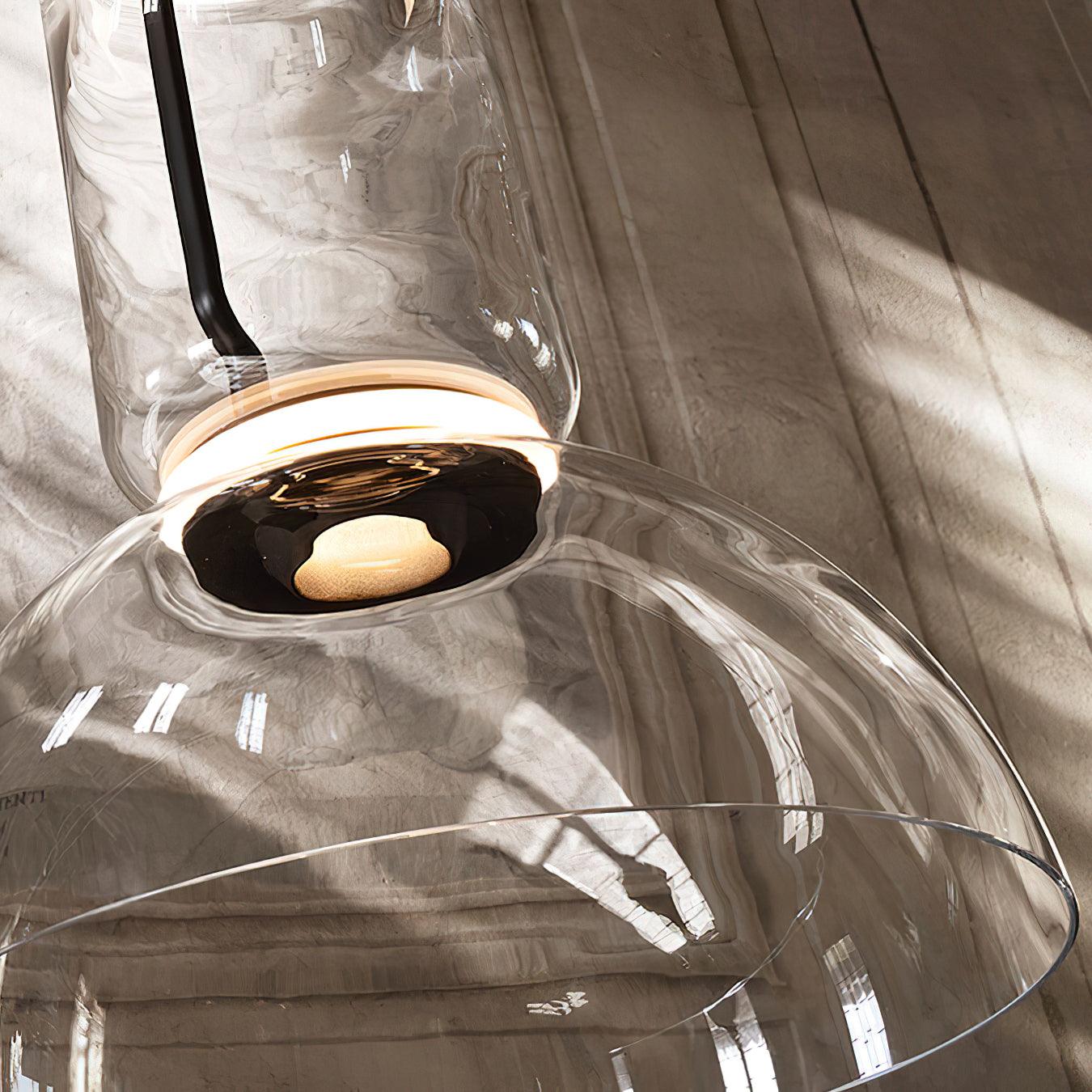 Virelo Stacked Glass Cylinder Pendant Light