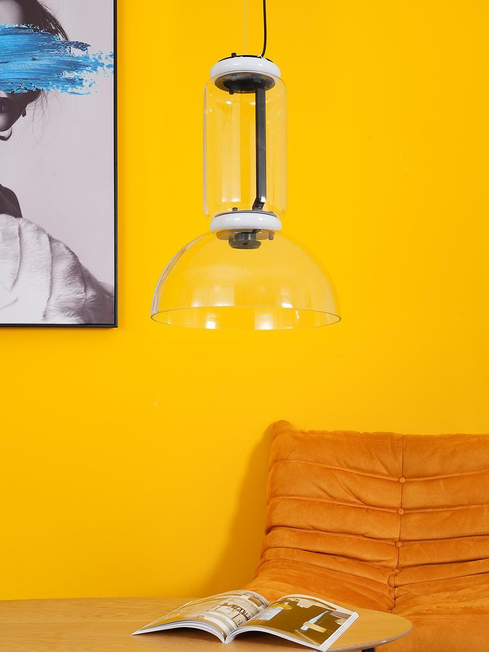 Virelo Stacked Glass Cylinder Pendant Light