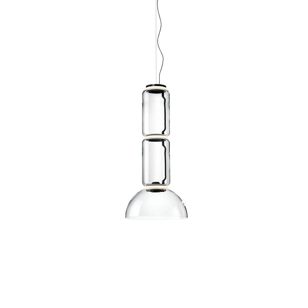Virelo Stacked Glass Cylinder Pendant Light