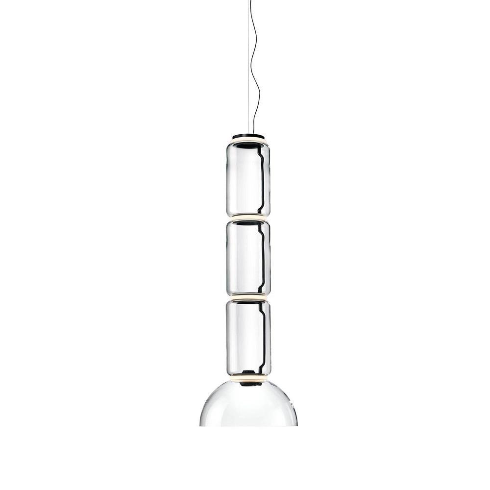 Virelo Stacked Glass Cylinder Pendant Light