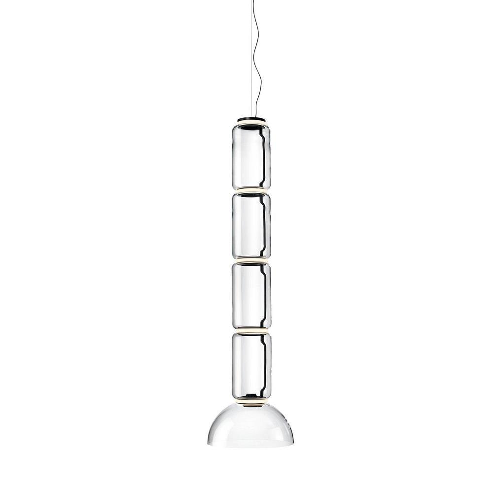 Virelo Stacked Glass Cylinder Pendant Light
