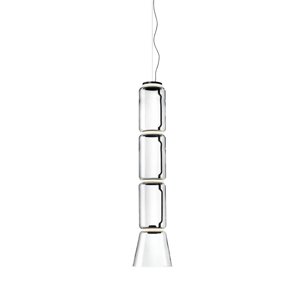 Virelo Stacked Glass Cylinder Pendant Light
