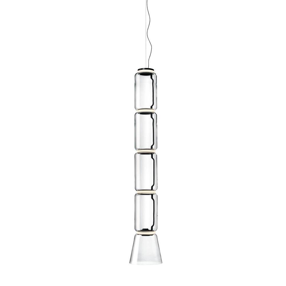 Virelo Stacked Glass Cylinder Pendant Light