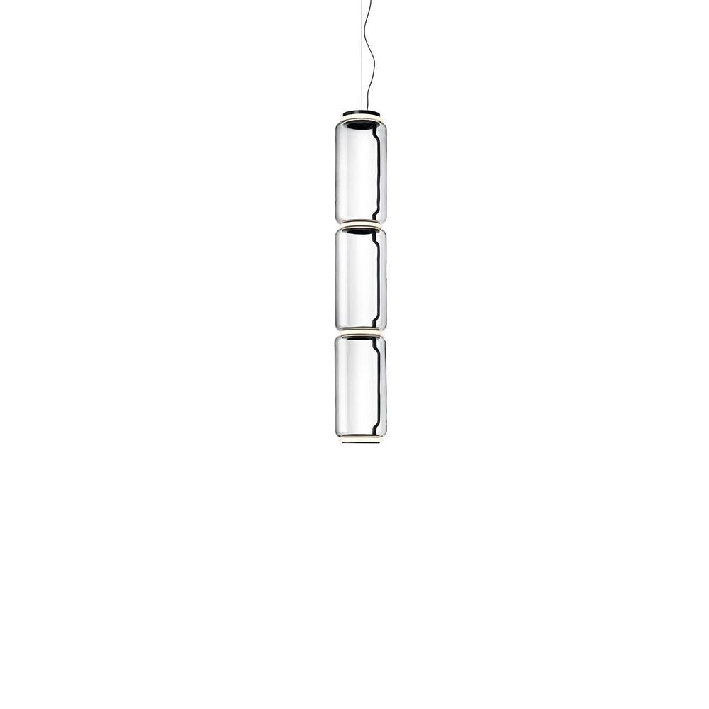 Virelo Stacked Glass Cylinder Pendant Light