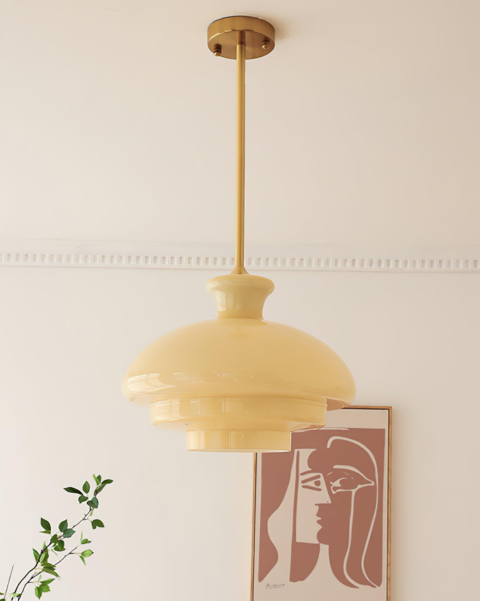Sunbeam Modern Glass Pendant Lamp-Neutral Decor