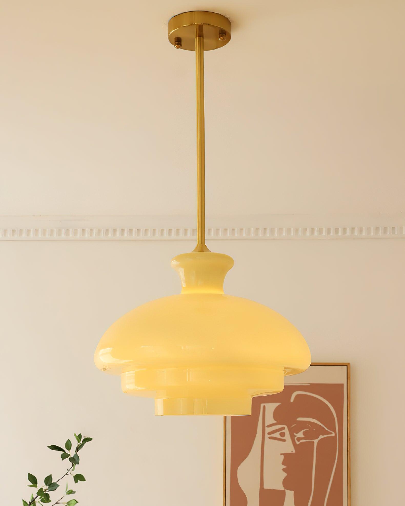 Sunbeam Modern Glass Pendant Lamp-Neutral Decor