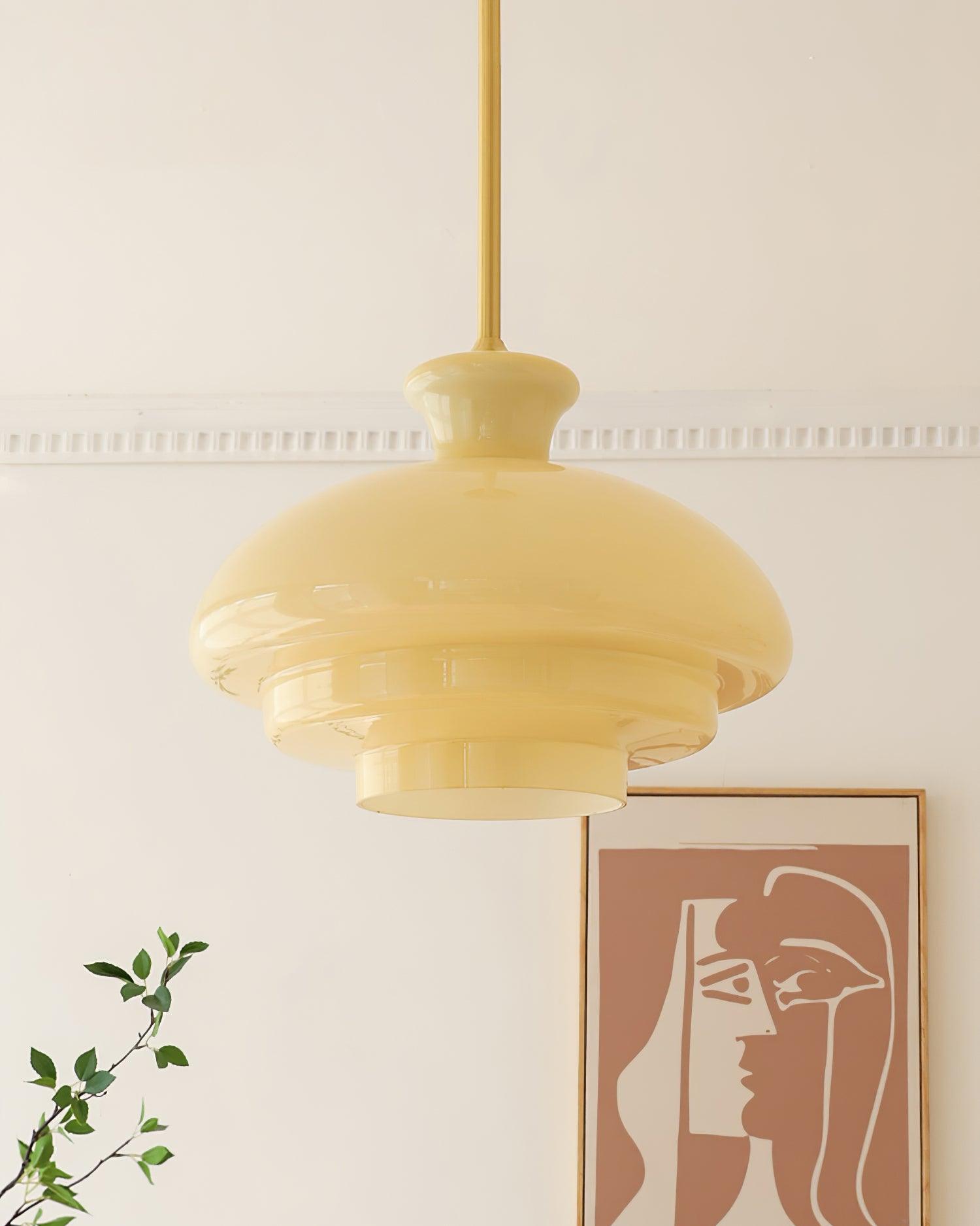 Sunbeam Modern Glass Pendant Lamp-Neutral Decor