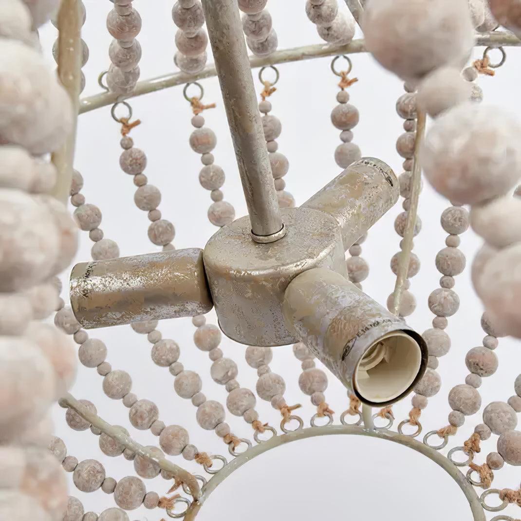 Aglo Chandelier Wood Organic Relaxed-Neutral Decor