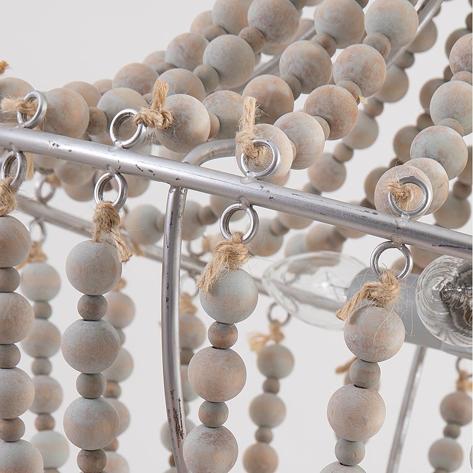 Aglo Chandelier Wood Organic Relaxed-Neutral Decor