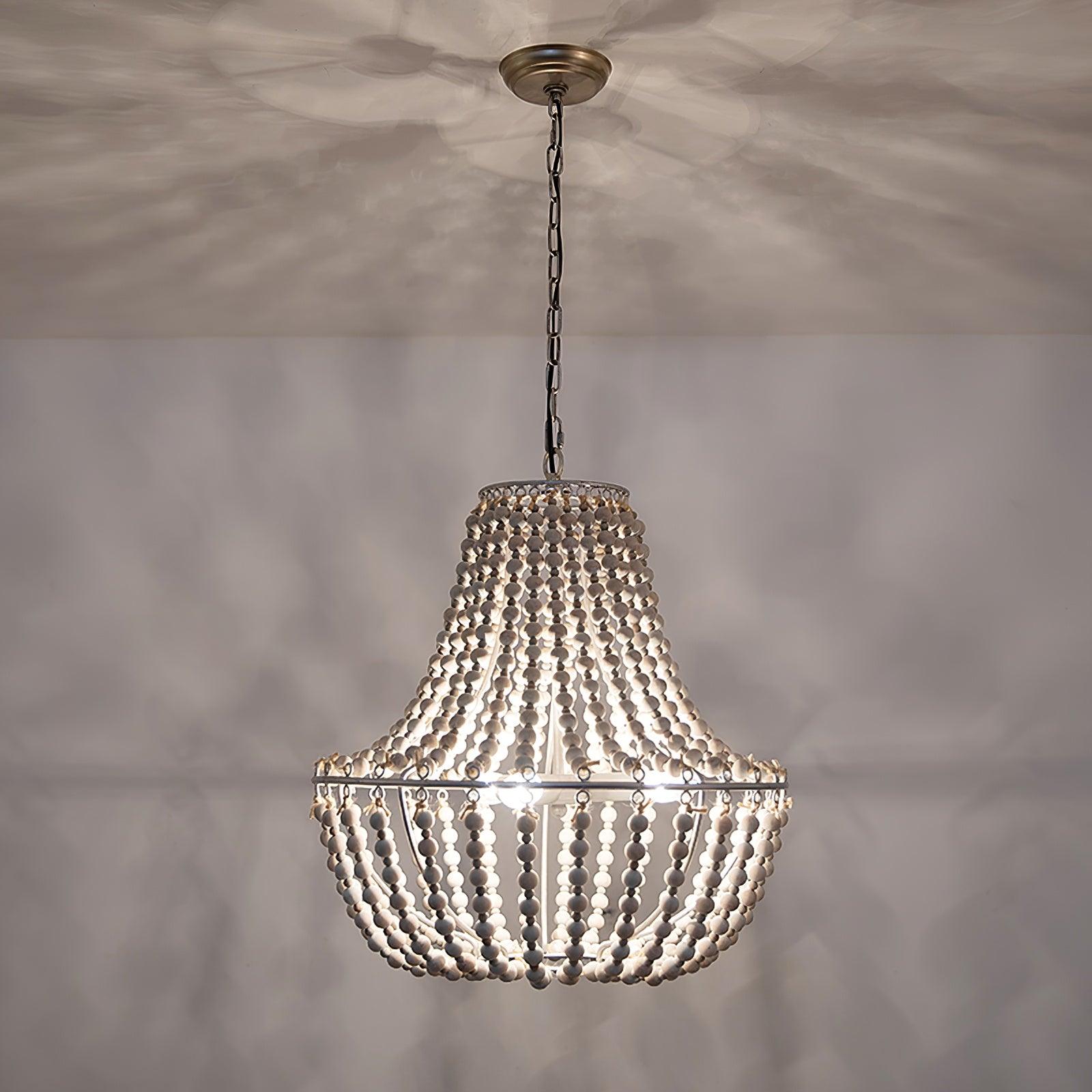 Aglo Chandelier Wood Organic Relaxed-Neutral Decor