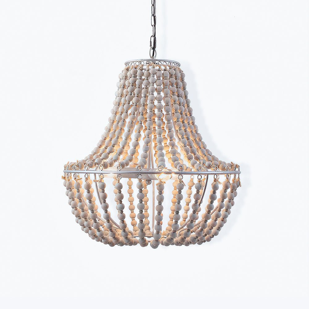 Aglo Chandelier Wood Organic Relaxed-Neutral Decor