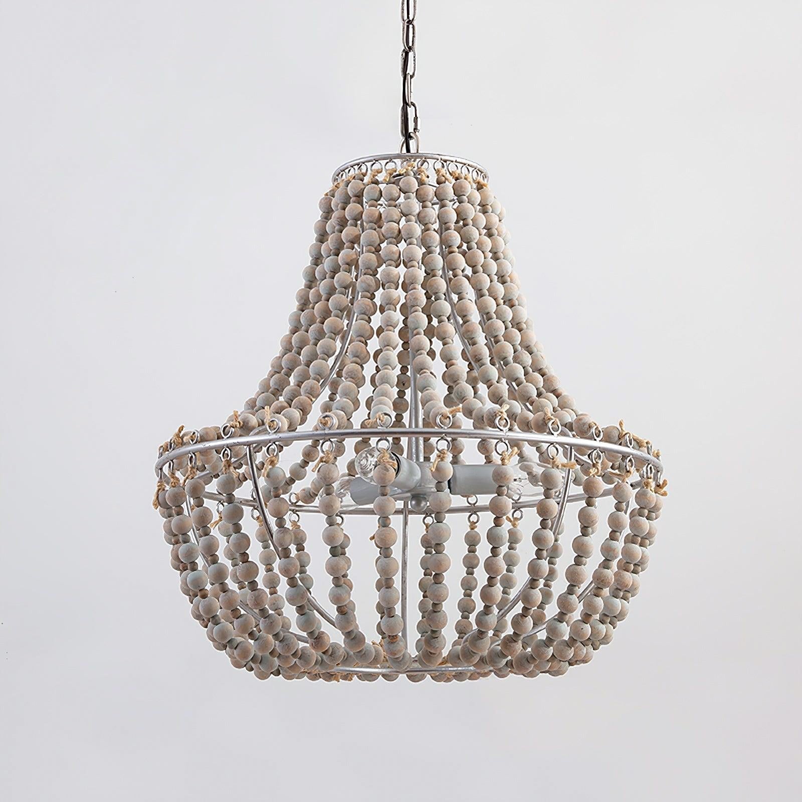 Aglo Chandelier Wood Organic Relaxed-Neutral Decor