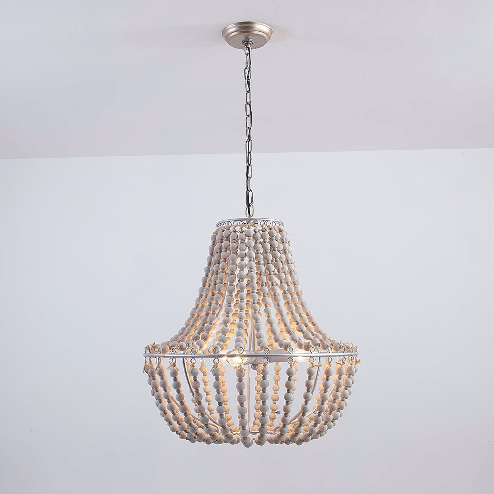 Aglo Chandelier Wood Organic Relaxed-Neutral Decor