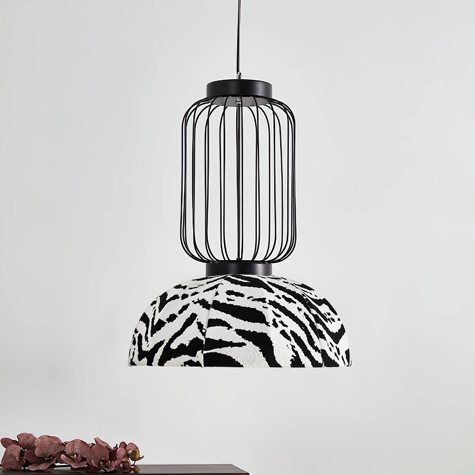 Forge Industrial Fabric Pendant Lamp-Neutral Decor