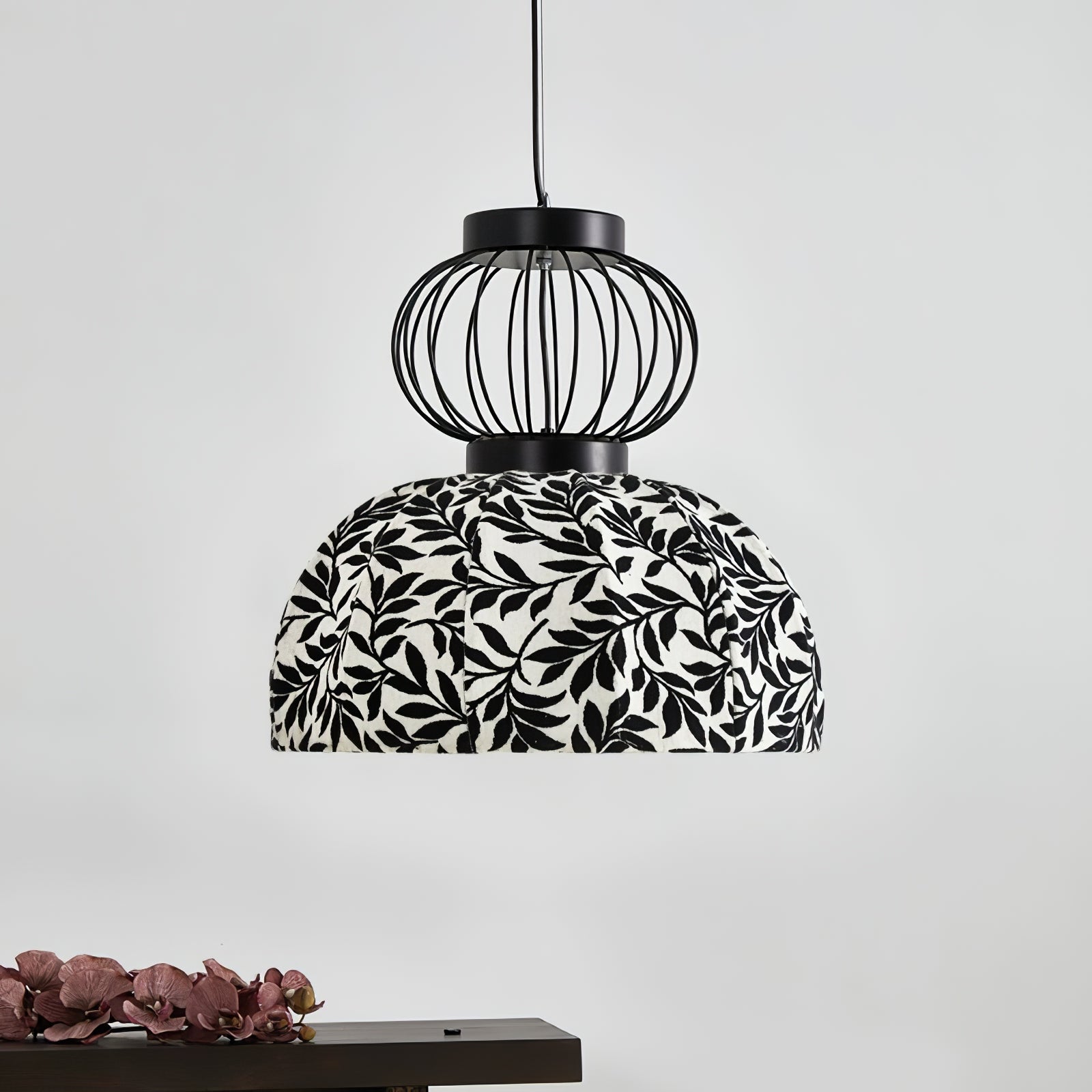 Forge Industrial Fabric Pendant Lamp-Neutral Decor