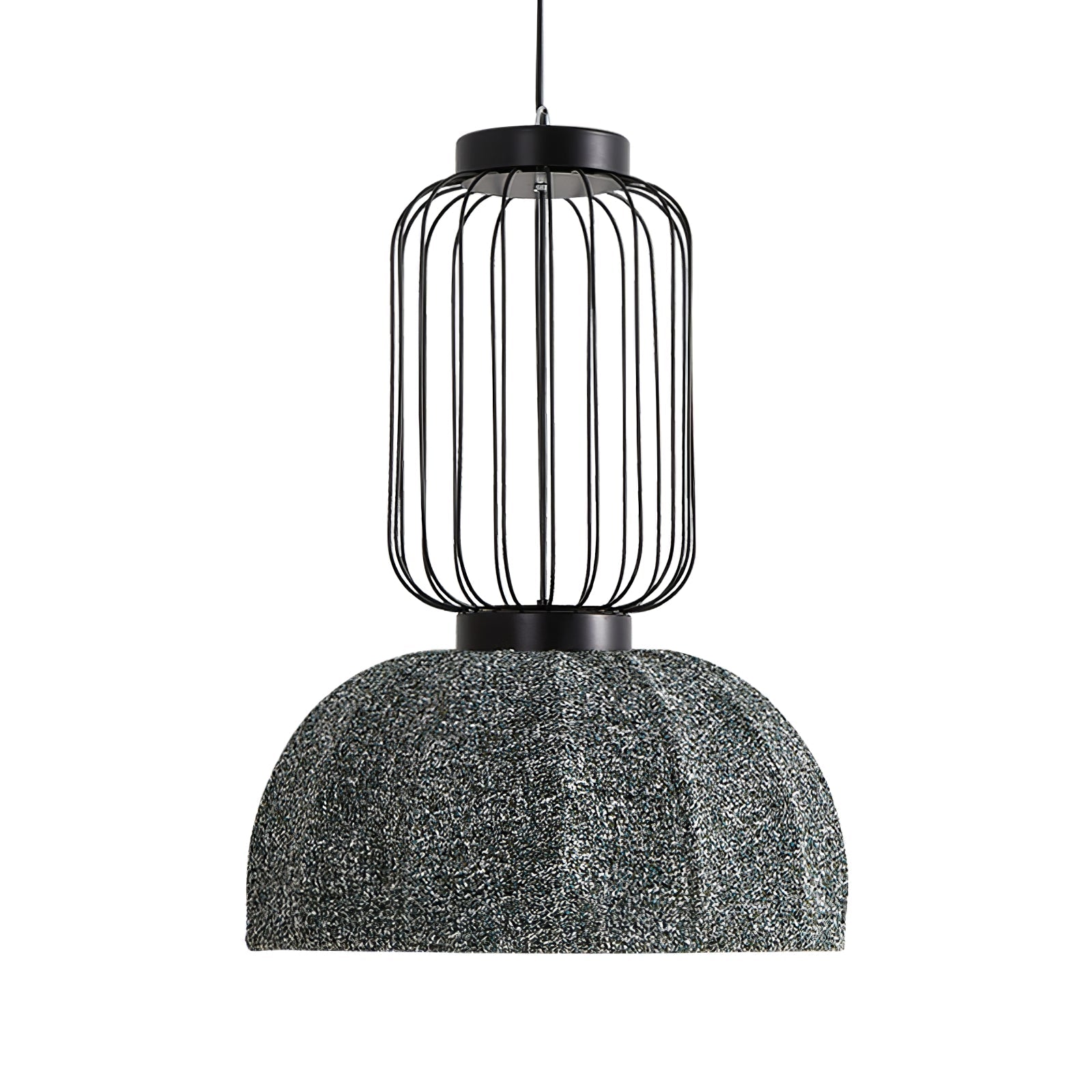 Forge Industrial Fabric Pendant Lamp-Neutral Decor