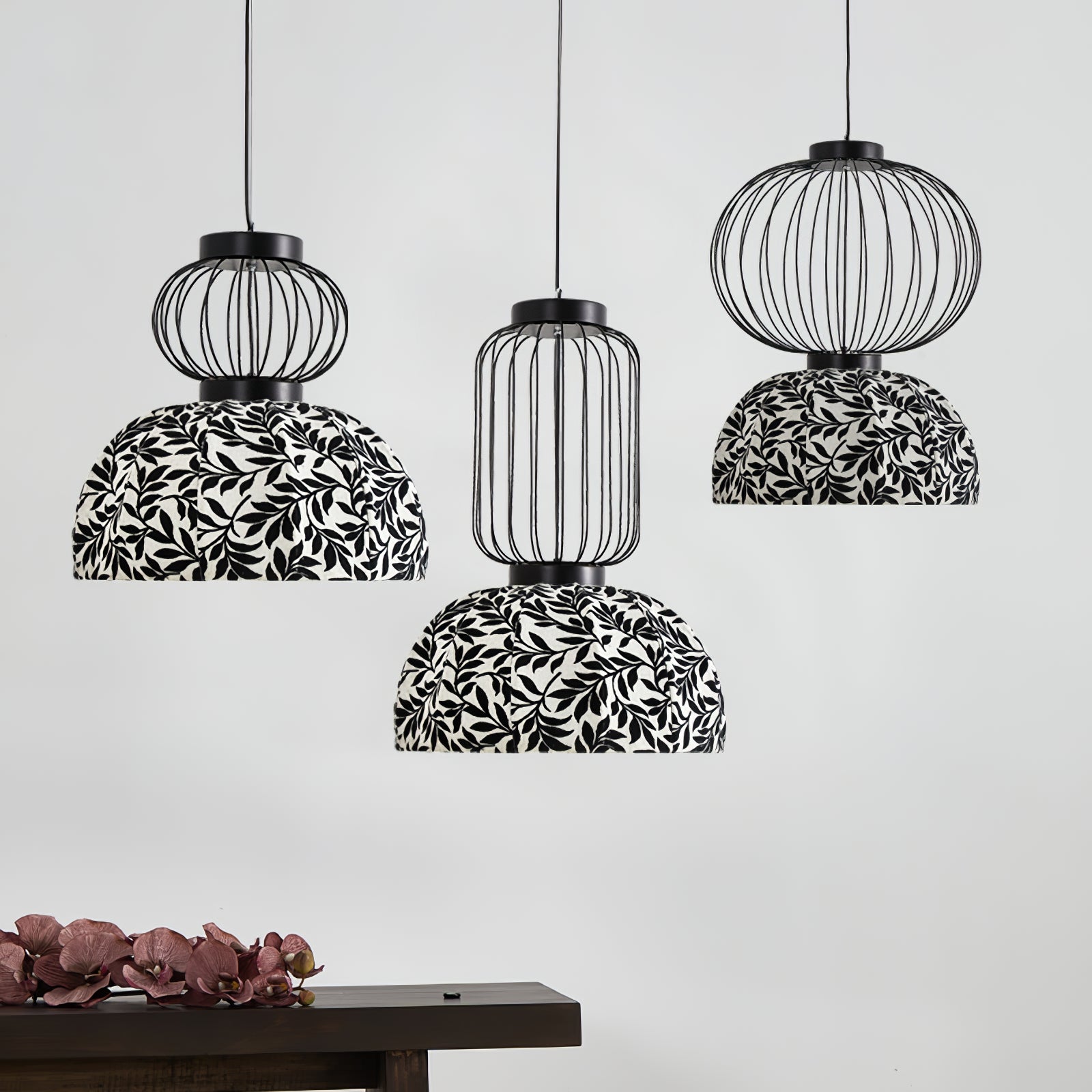 Forge Industrial Fabric Pendant Lamp-Neutral Decor