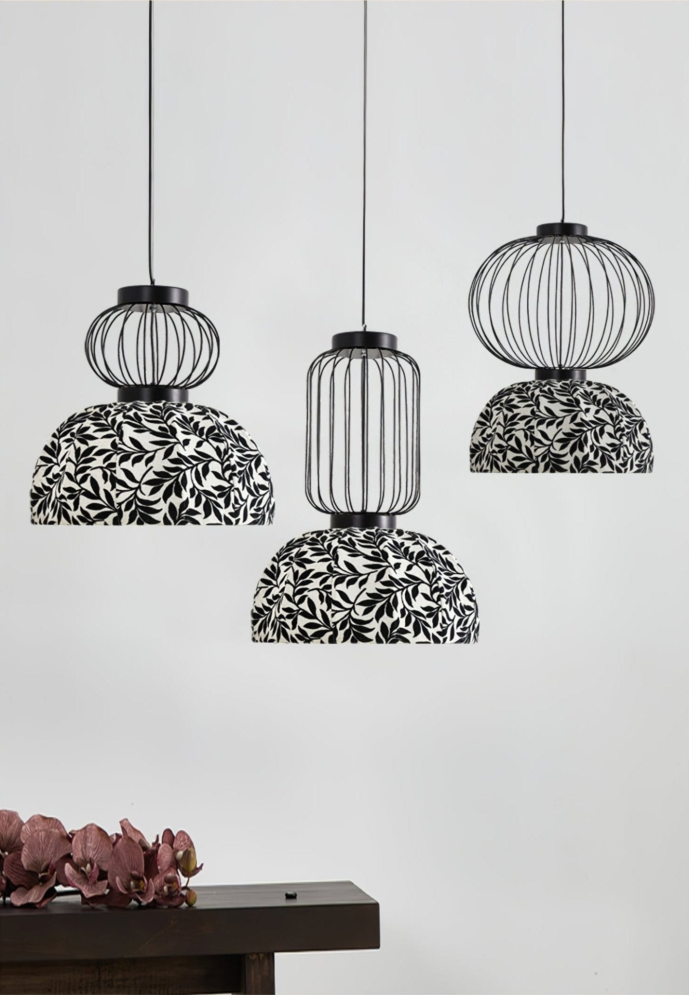 Forge Industrial Fabric Pendant Lamp-Neutral Decor
