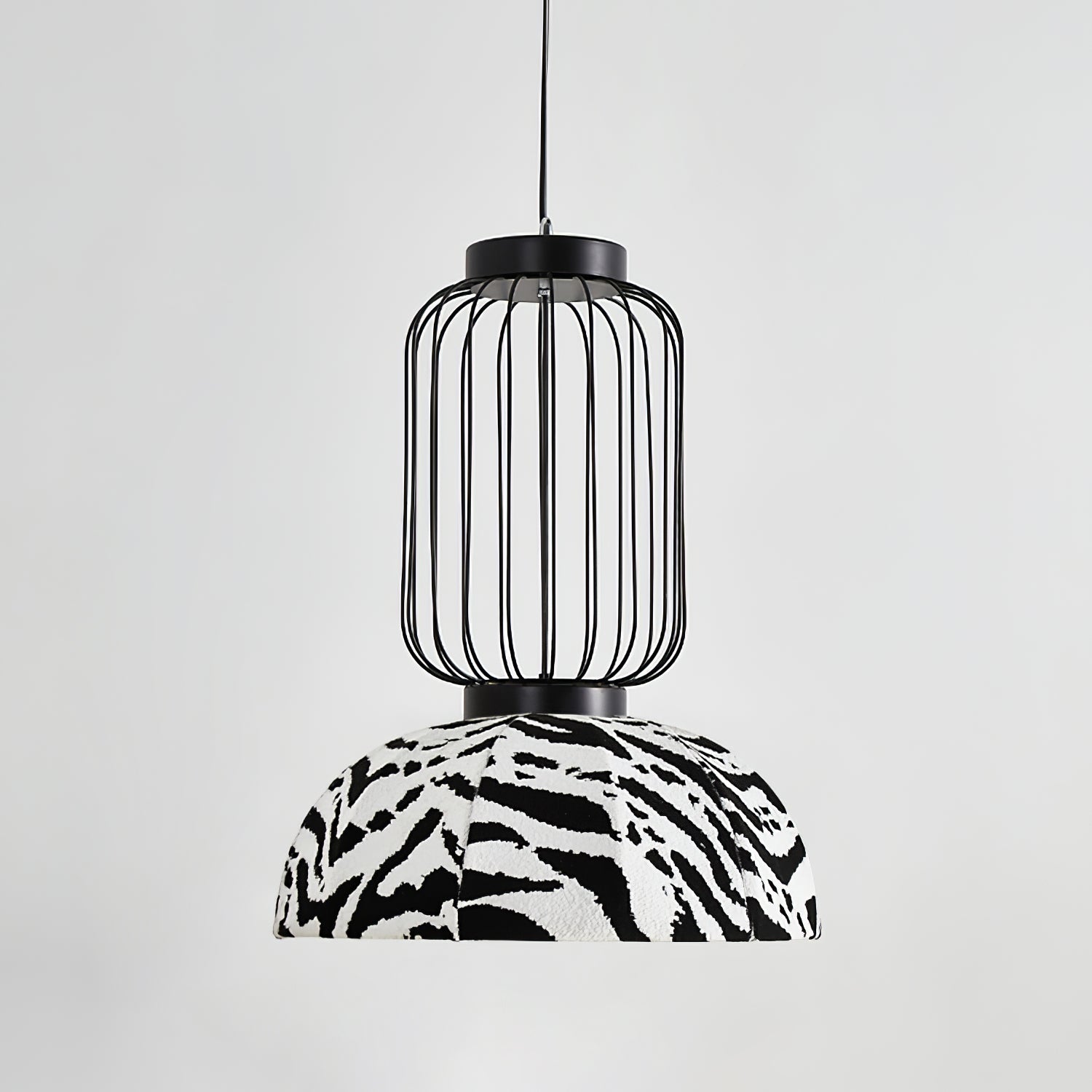 Forge Industrial Fabric Pendant Lamp-Neutral Decor