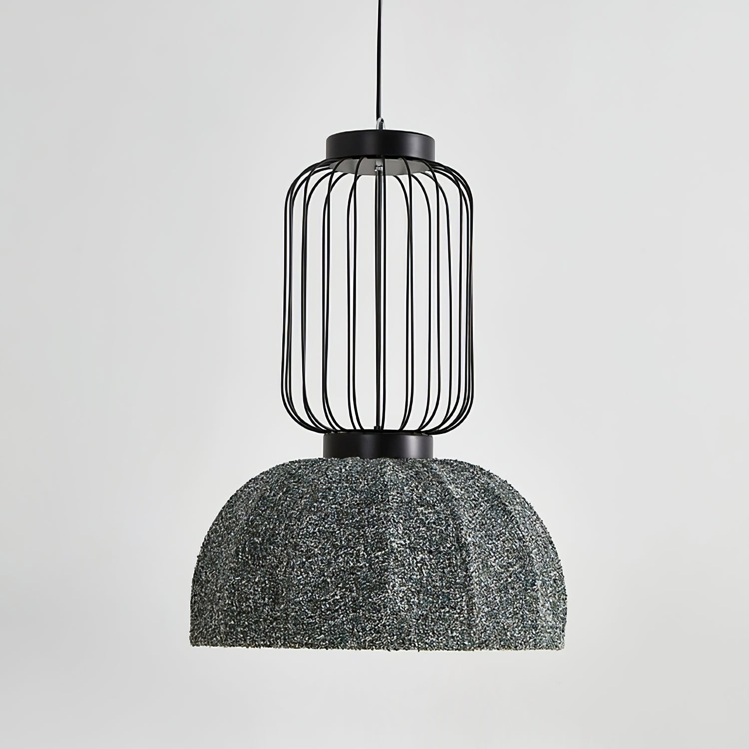 Forge Industrial Fabric Pendant Lamp-Neutral Decor