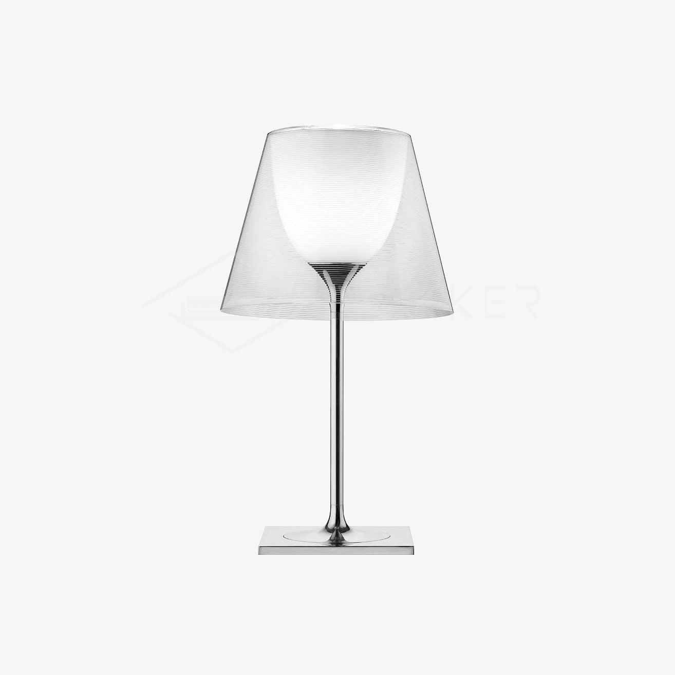 Bravon Plastic Table Lamp-Neutral Decor