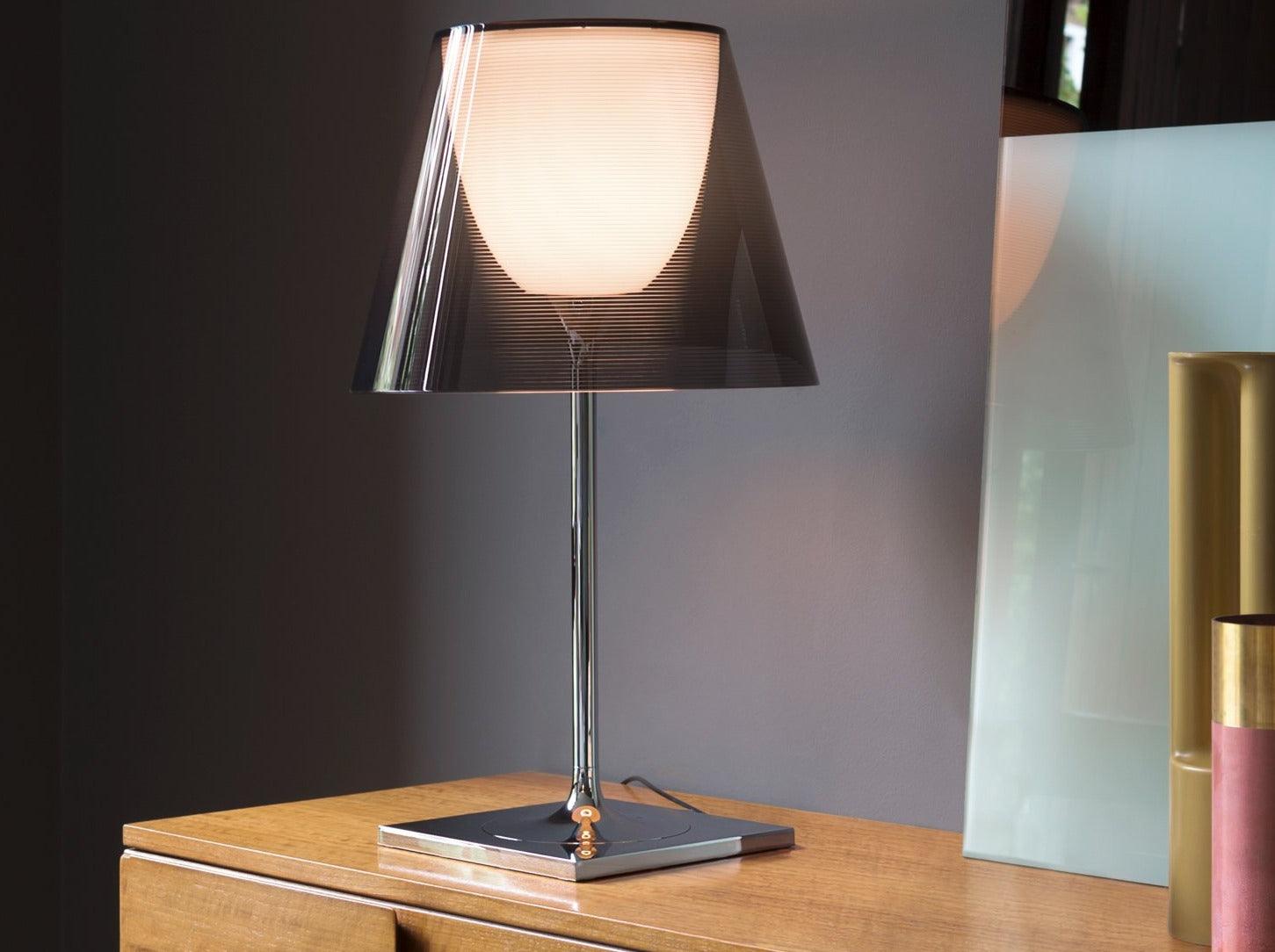 Bravon Plastic Table Lamp-Neutral Decor