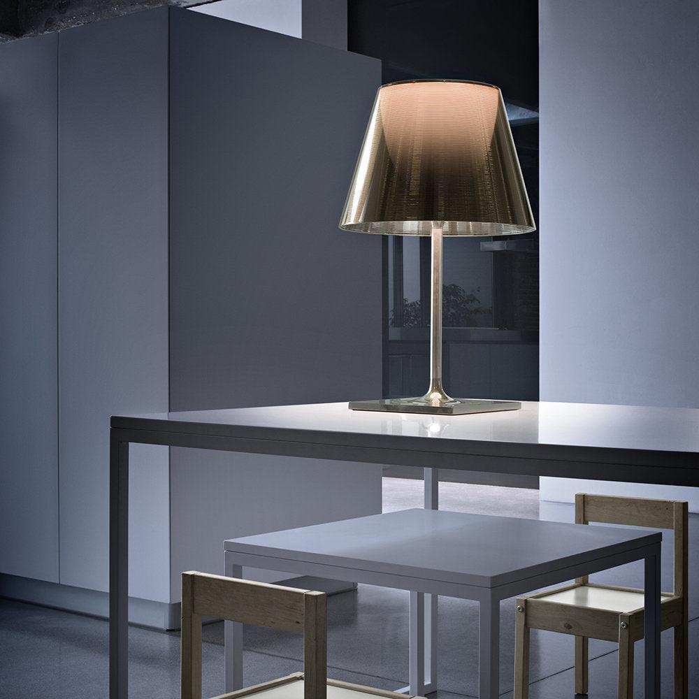 Bravon Plastic Table Lamp-Neutral Decor