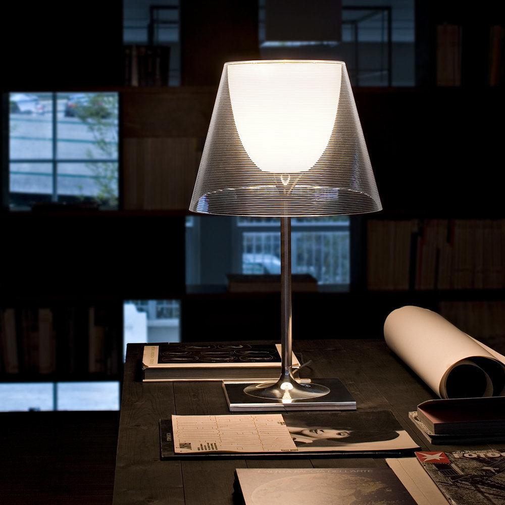 Bravon Plastic Table Lamp-Neutral Decor