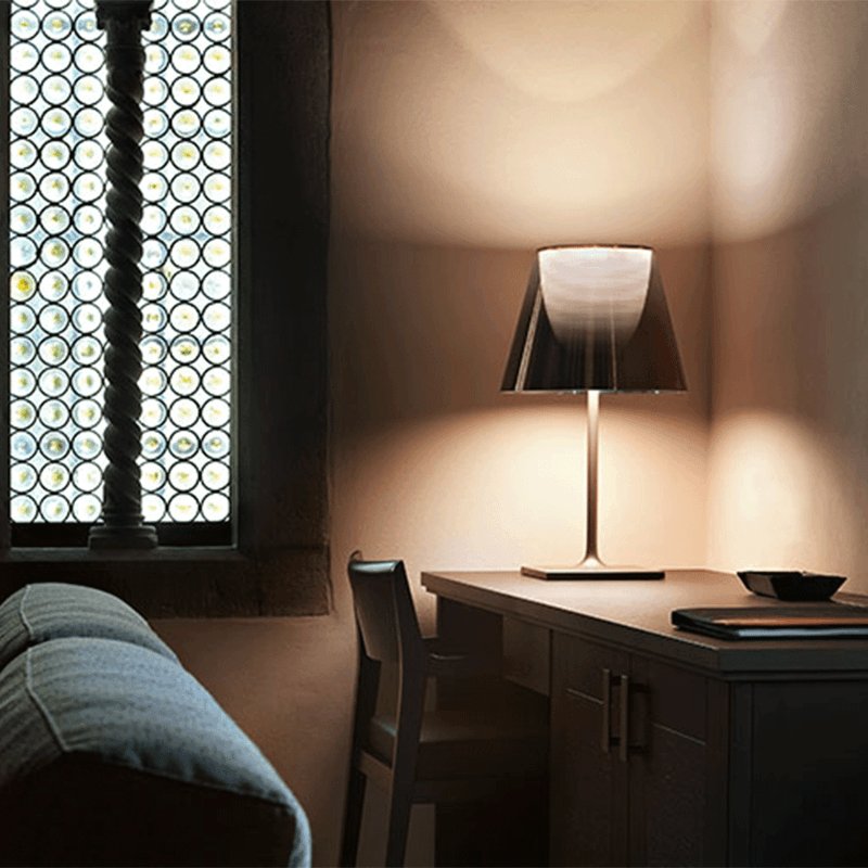 Bravon Plastic Table Lamp-Neutral Decor