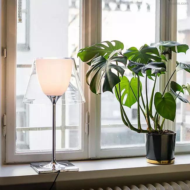 Bravon Plastic Table Lamp-Neutral Decor