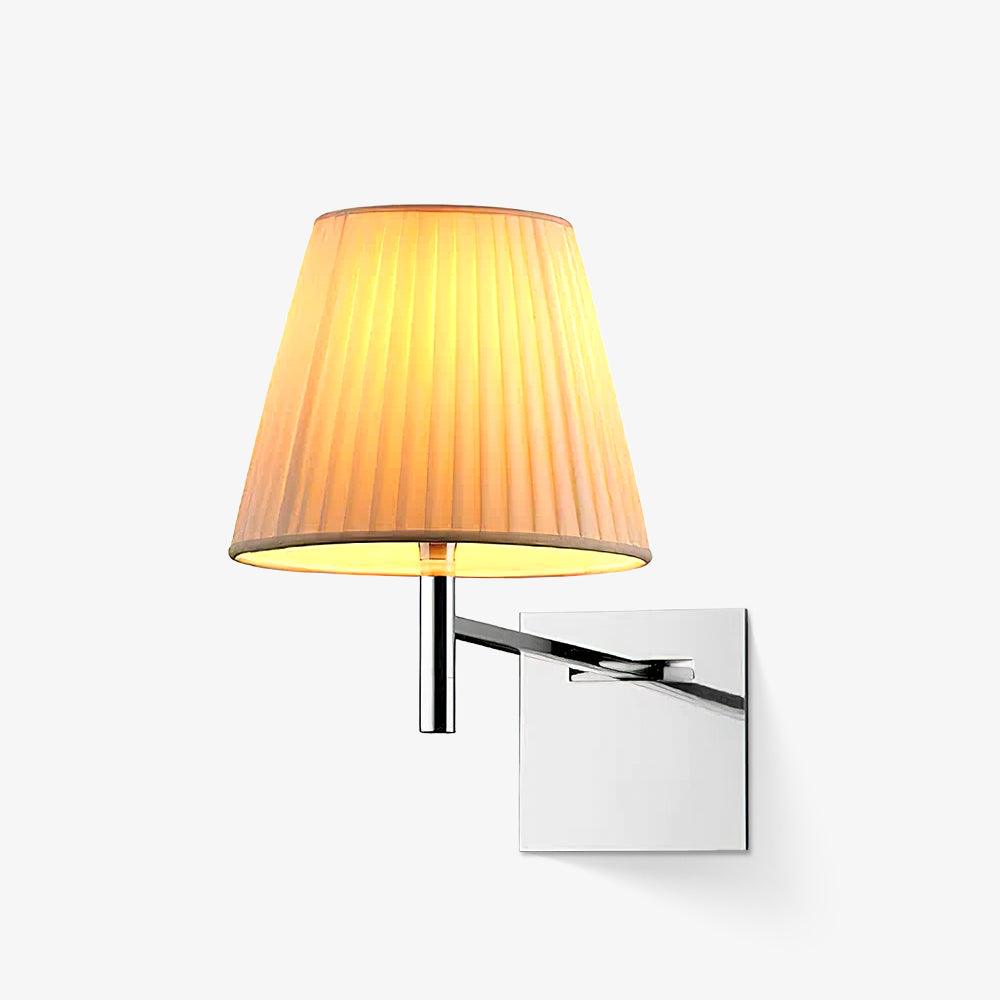 Orsore Chrome Prism Fabric Wall Lamp-Neutral Decor