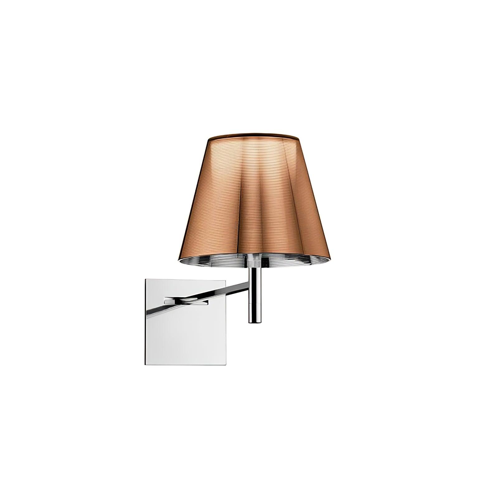 Orsore Chrome Prism Fabric Wall Lamp-Neutral Decor