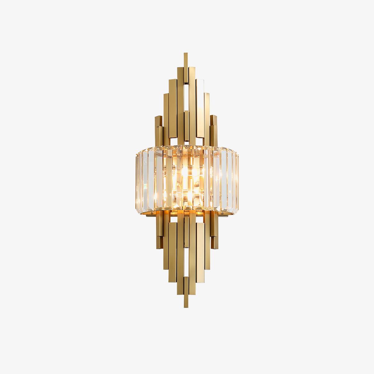 Voveliel Postmodern Luxury Crystal Glass Wall Lamp-Neutral Decor