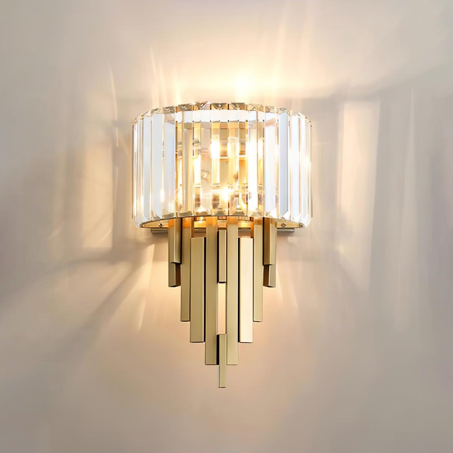 Voveliel Postmodern Luxury Crystal Glass Wall Lamp-Neutral Decor