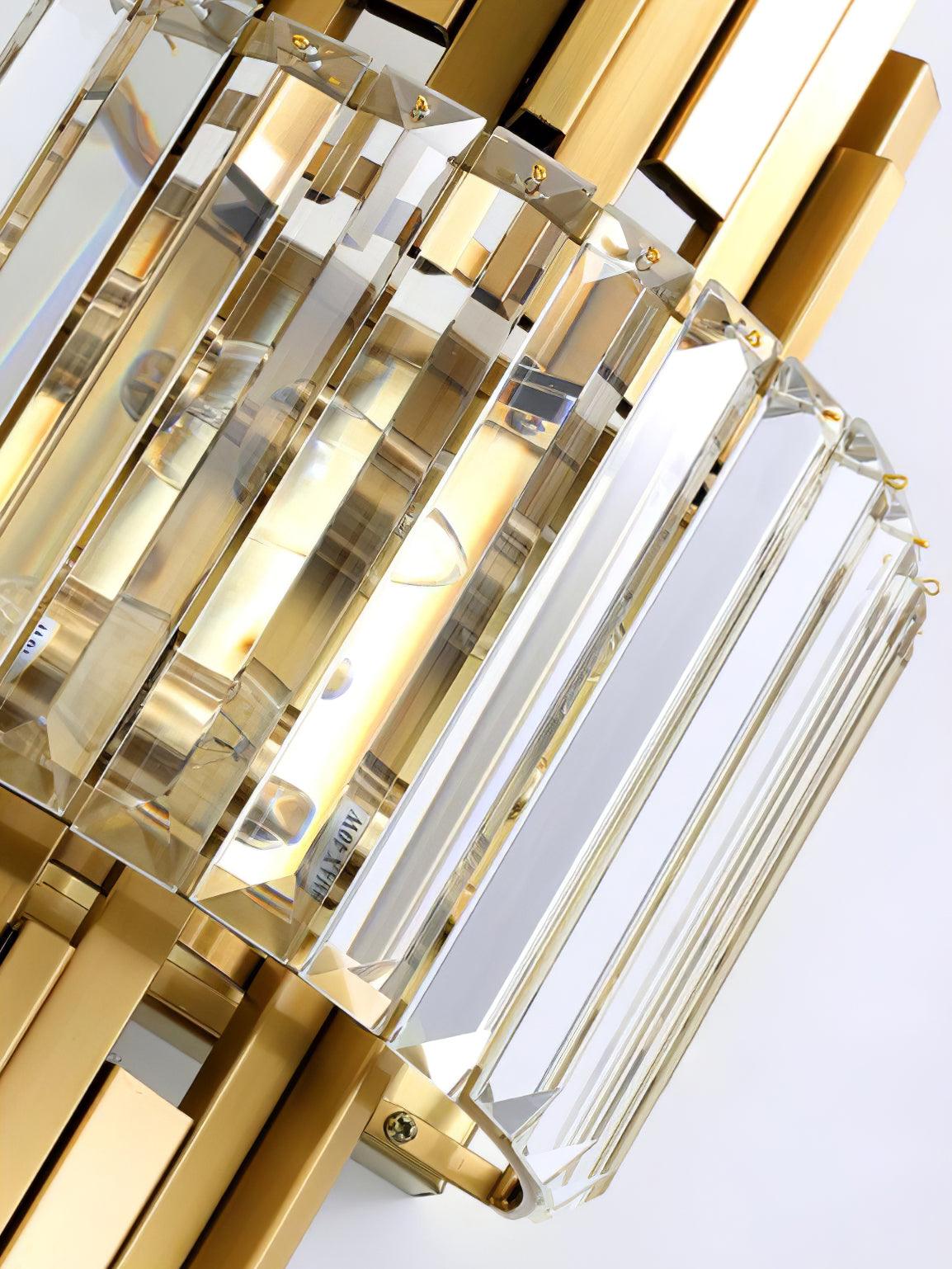 Voveliel Postmodern Luxury Crystal Glass Wall Lamp-Neutral Decor