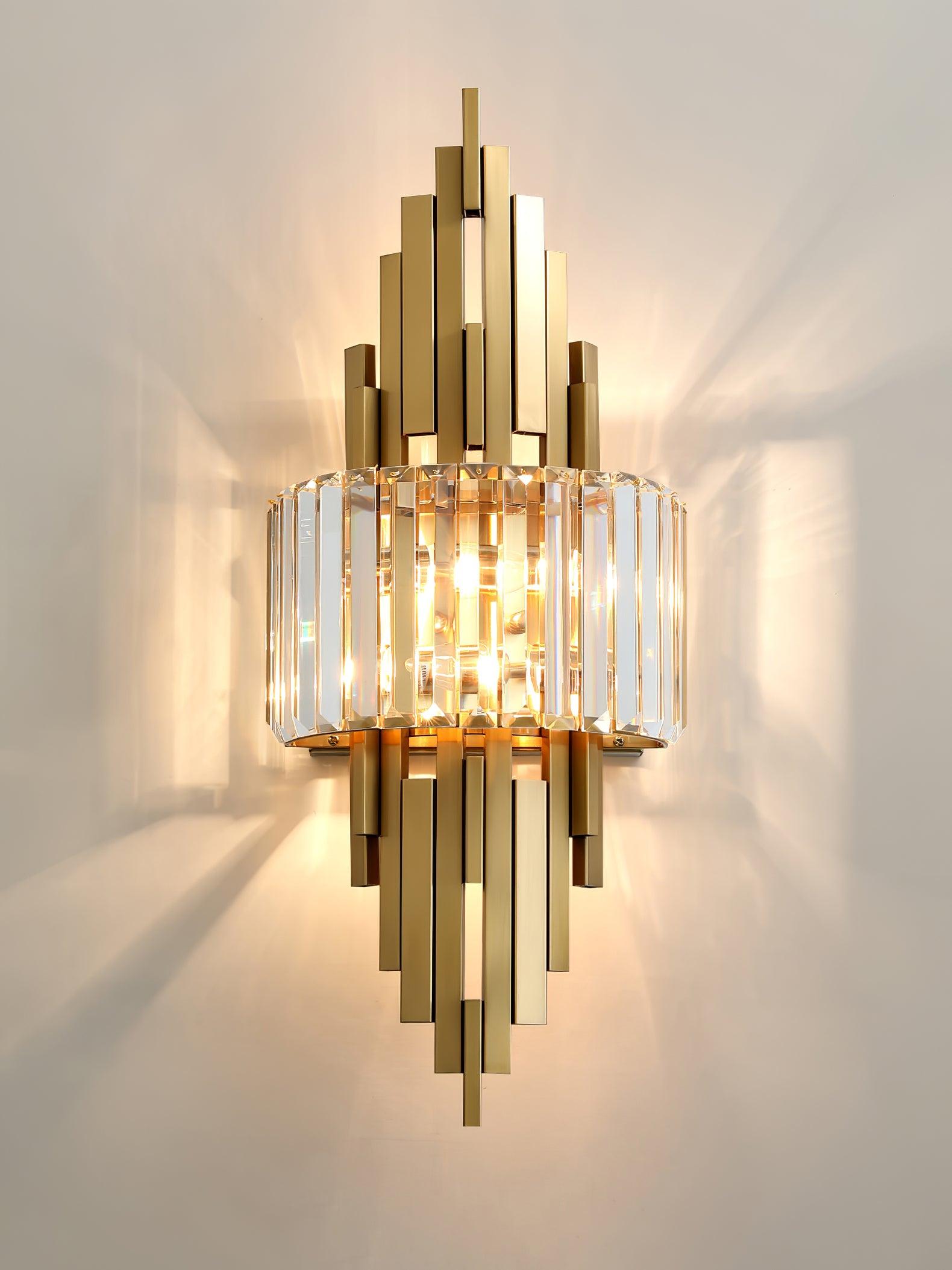 Voveliel Postmodern Luxury Crystal Glass Wall Lamp-Neutral Decor