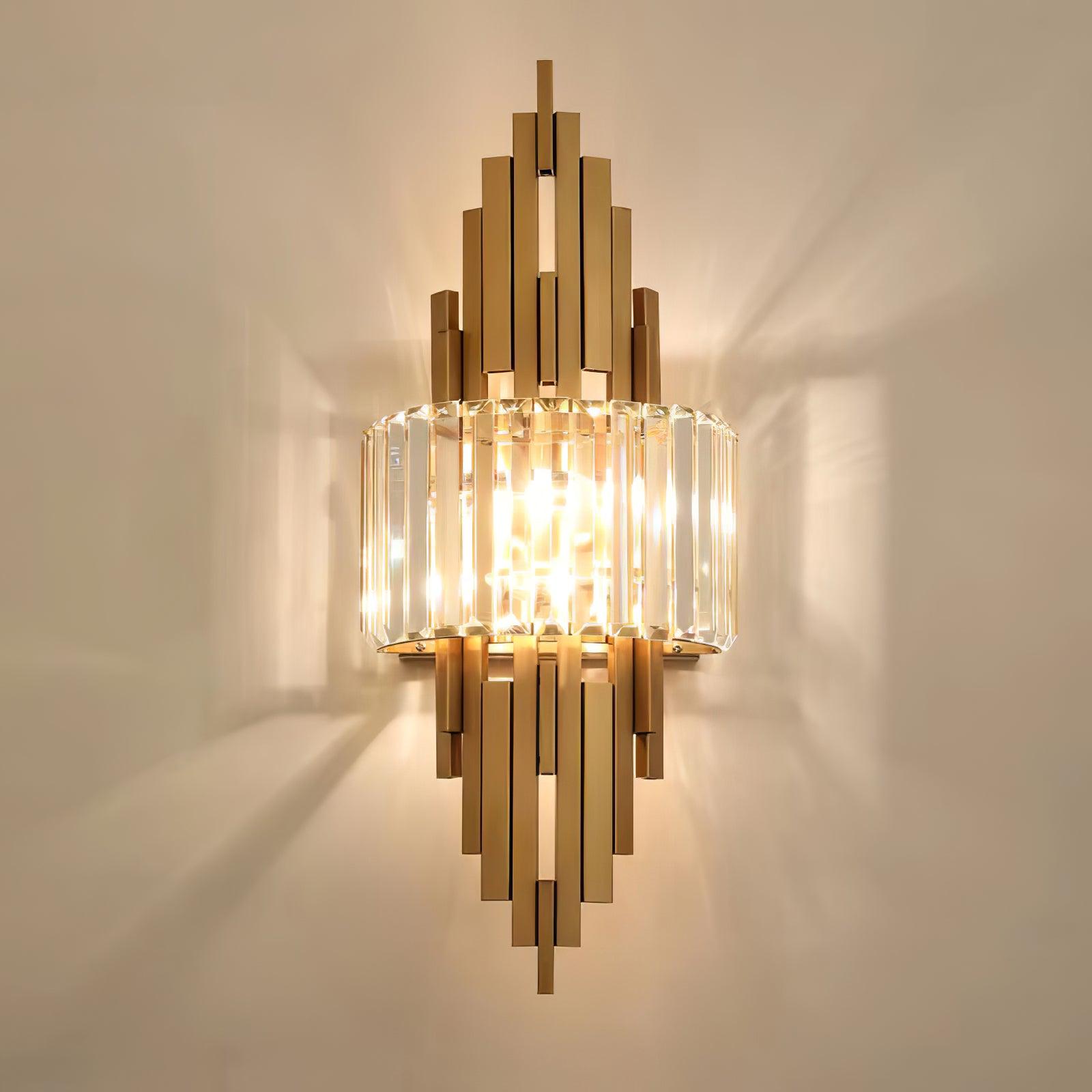 Voveliel Postmodern Luxury Crystal Glass Wall Lamp-Neutral Decor