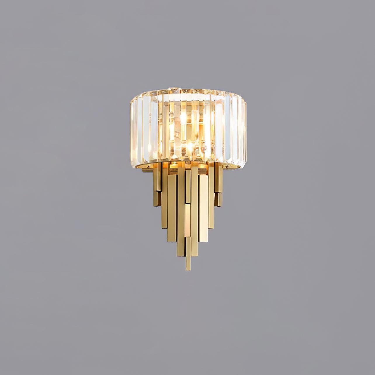 Voveliel Postmodern Luxury Crystal Glass Wall Lamp-Neutral Decor