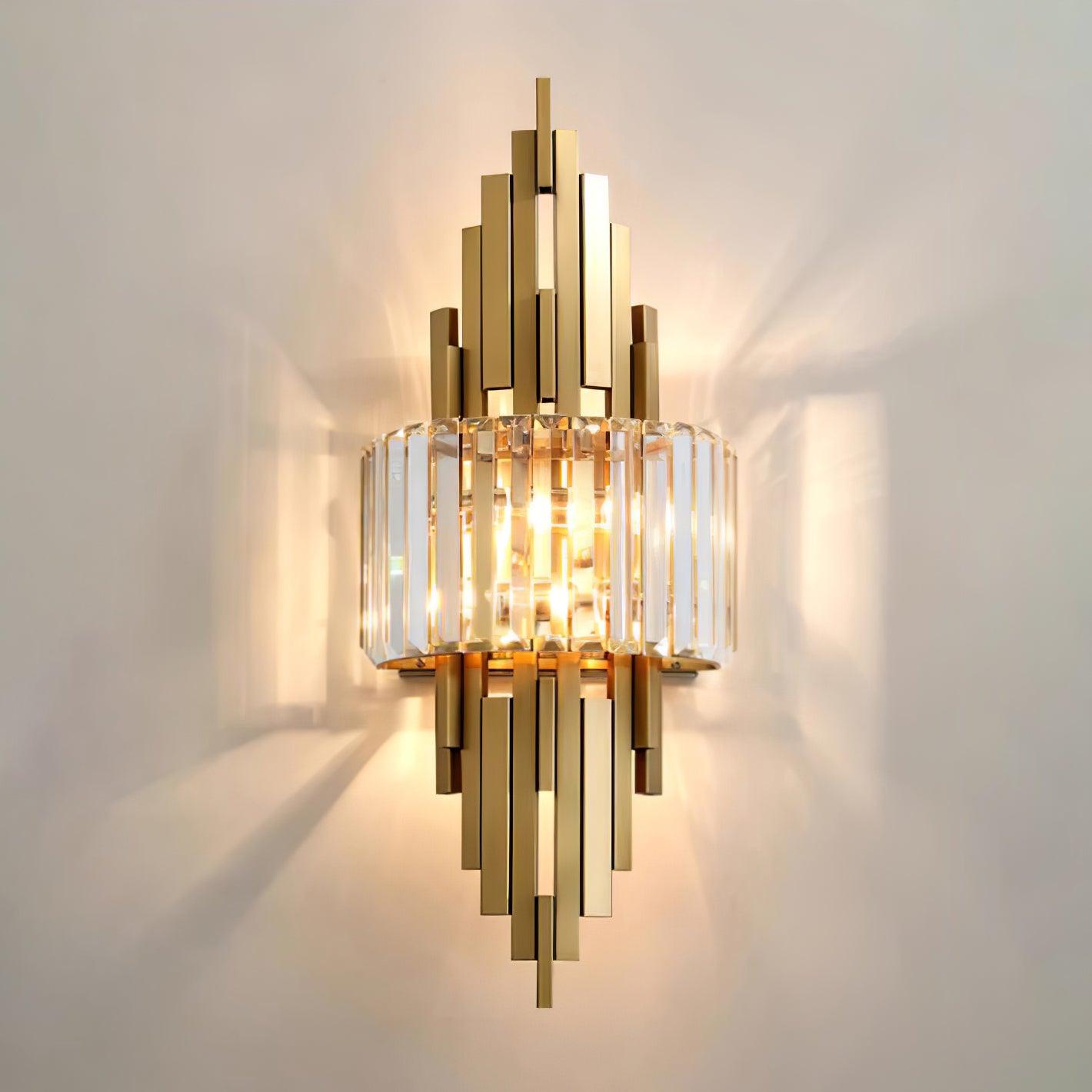 Voveliel Postmodern Luxury Crystal Glass Wall Lamp-Neutral Decor