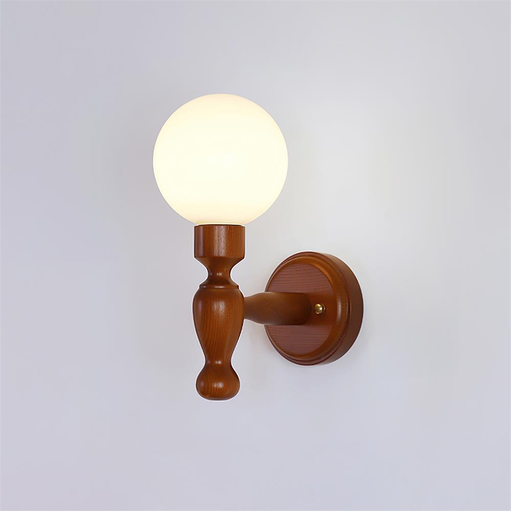 Orbel Mapleleaf Wooden Wall Lamp-Neutral Decor