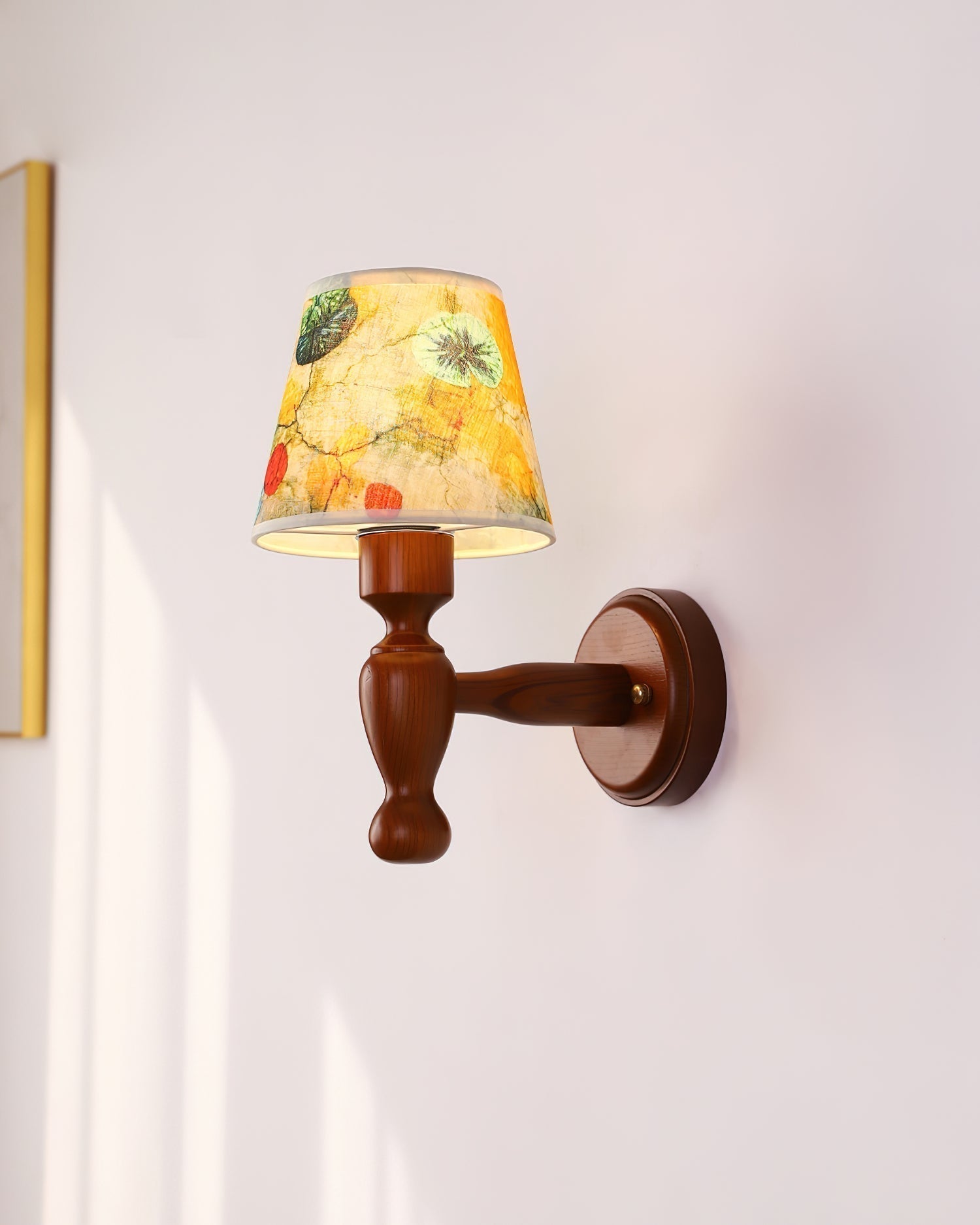 Orbel Mapleleaf Wooden Wall Lamp-Neutral Decor