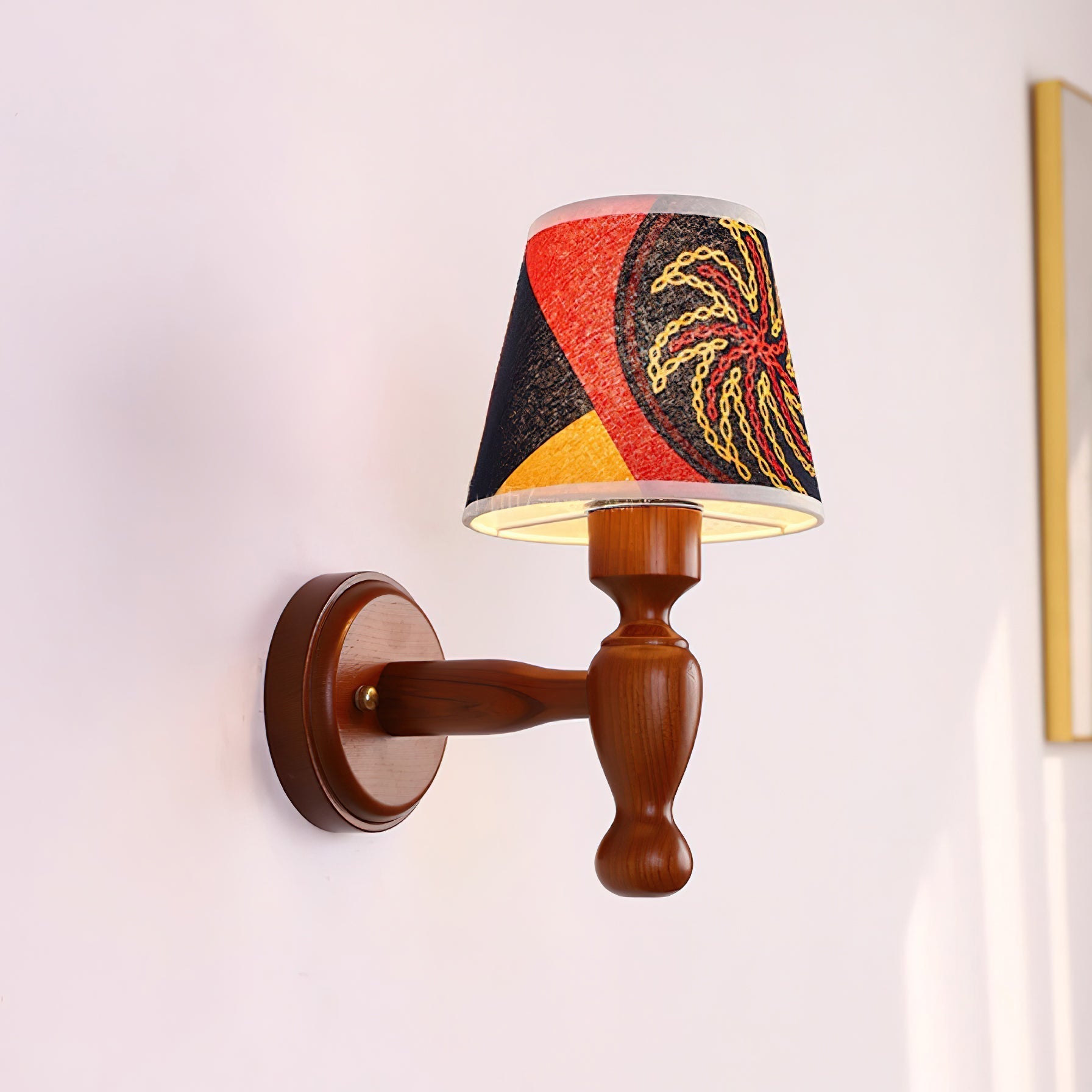Orbel Mapleleaf Wooden Wall Lamp-Neutral Decor