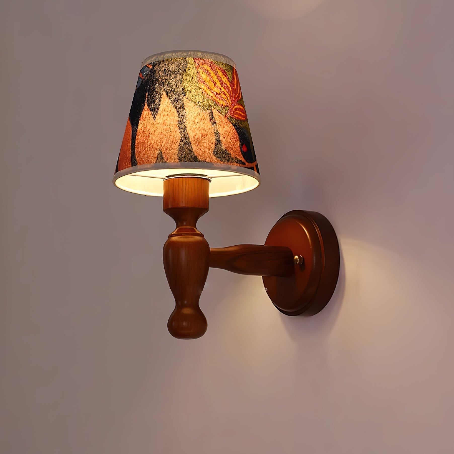 Mapleleaf Wooden Wall Lamp