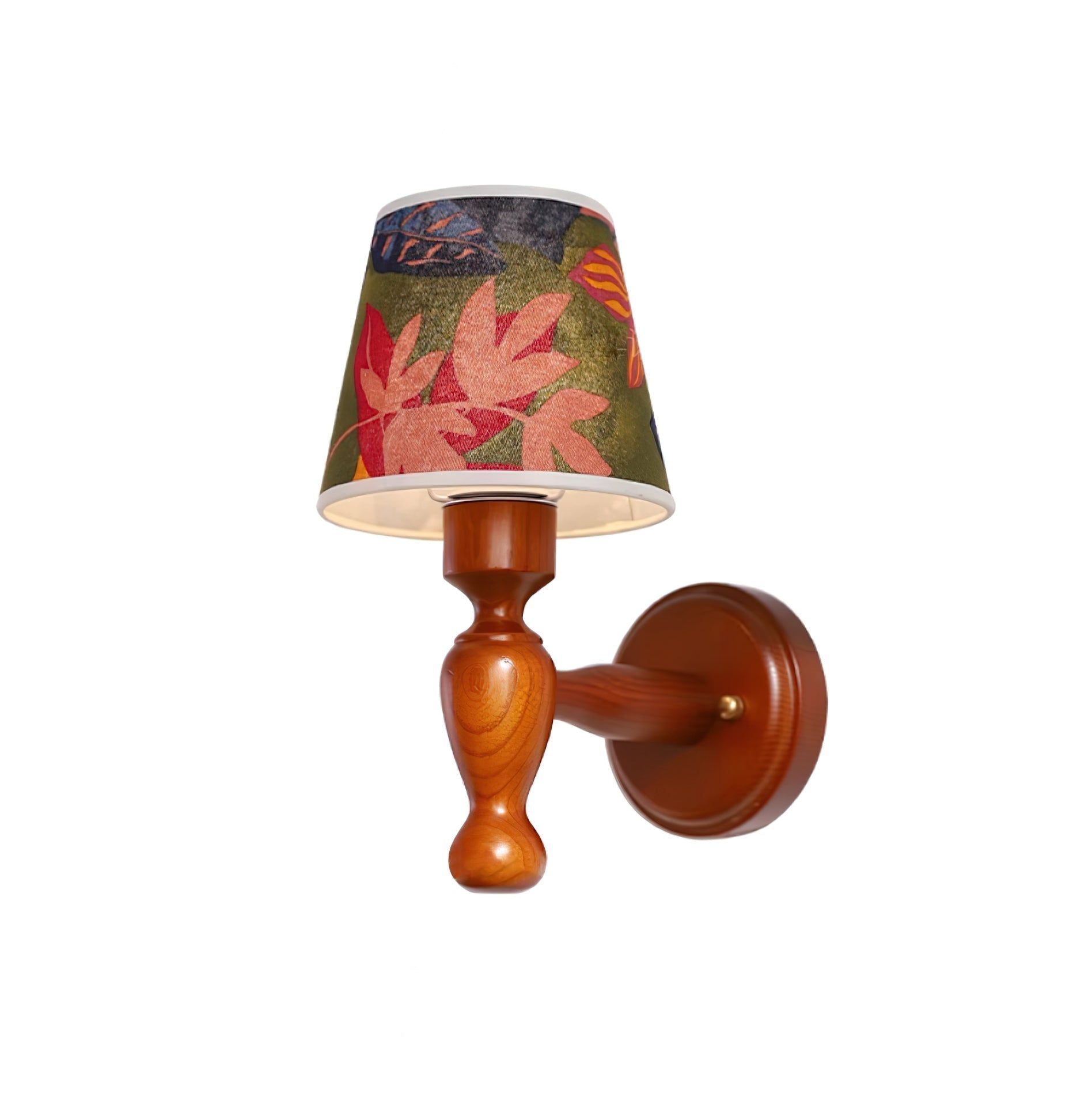 Orbel Mapleleaf Wooden Wall Lamp-Neutral Decor