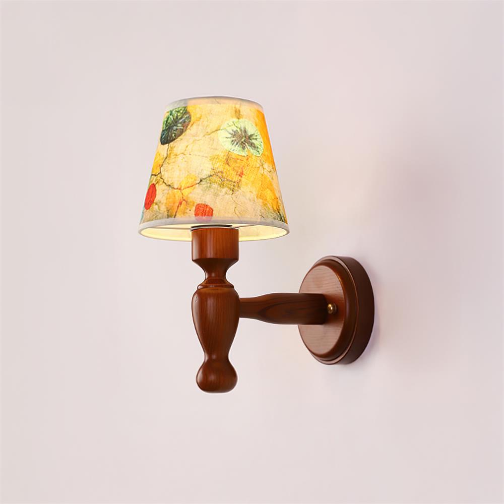 Orbel Mapleleaf Wooden Wall Lamp-Neutral Decor