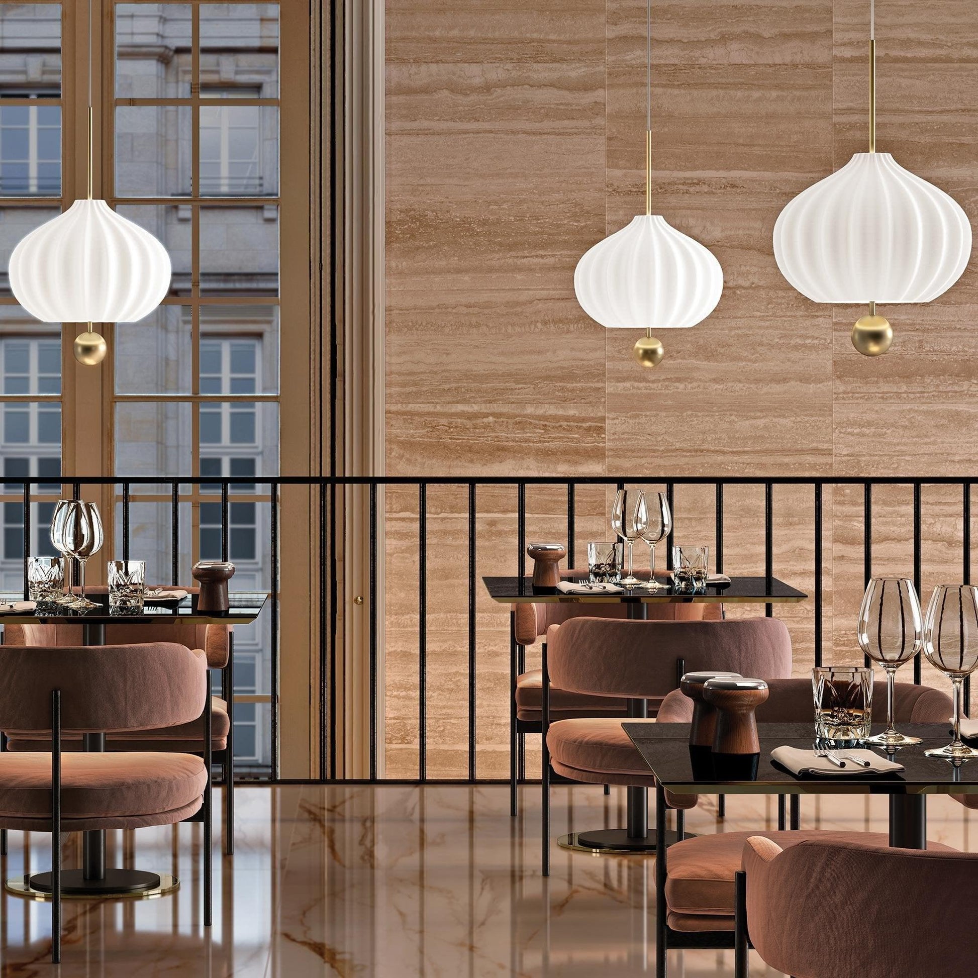 Pivh Vintage Brass Suspension Lamp-Neutral Decor