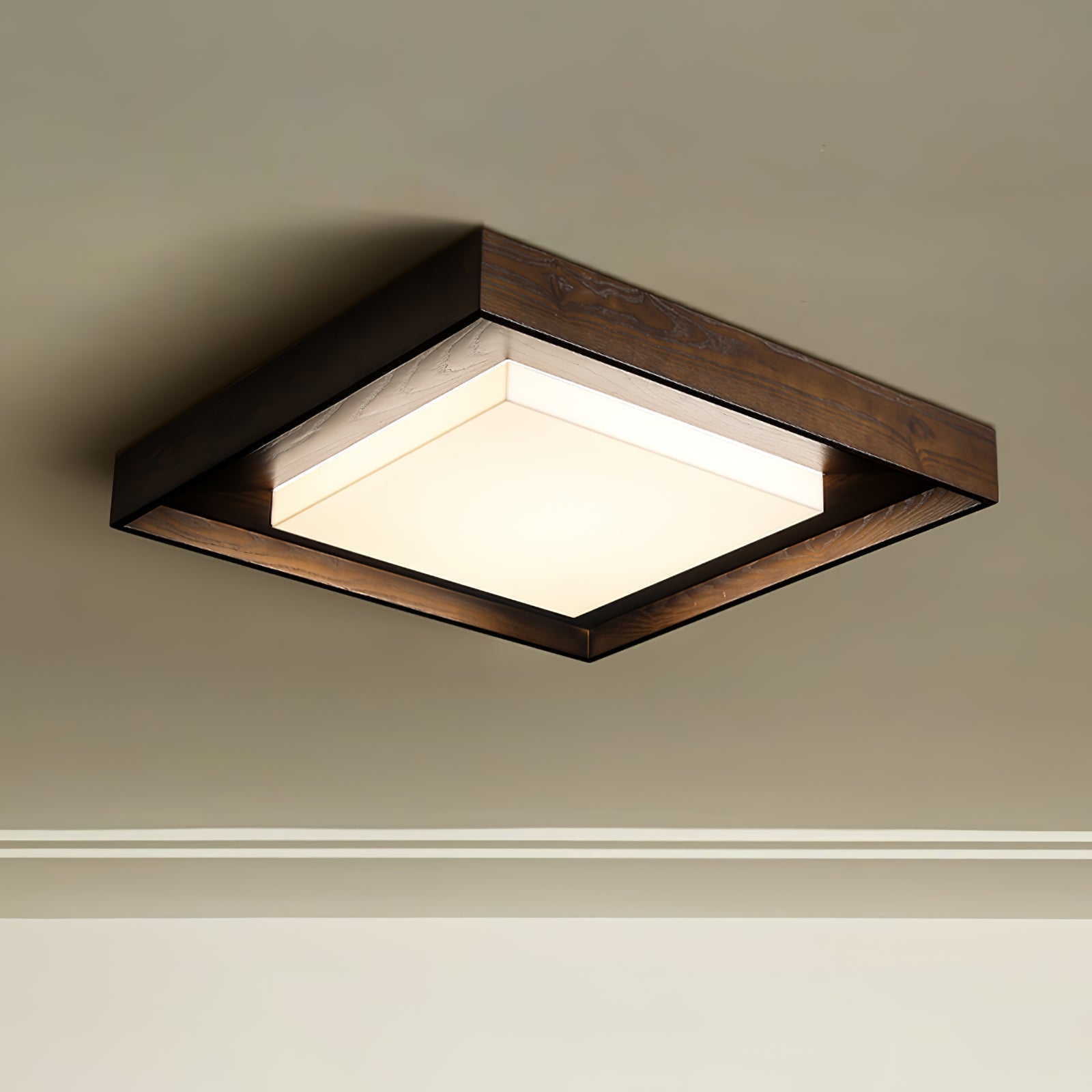 Auro Rustic Wood Ceiling Light-Neutral Decor