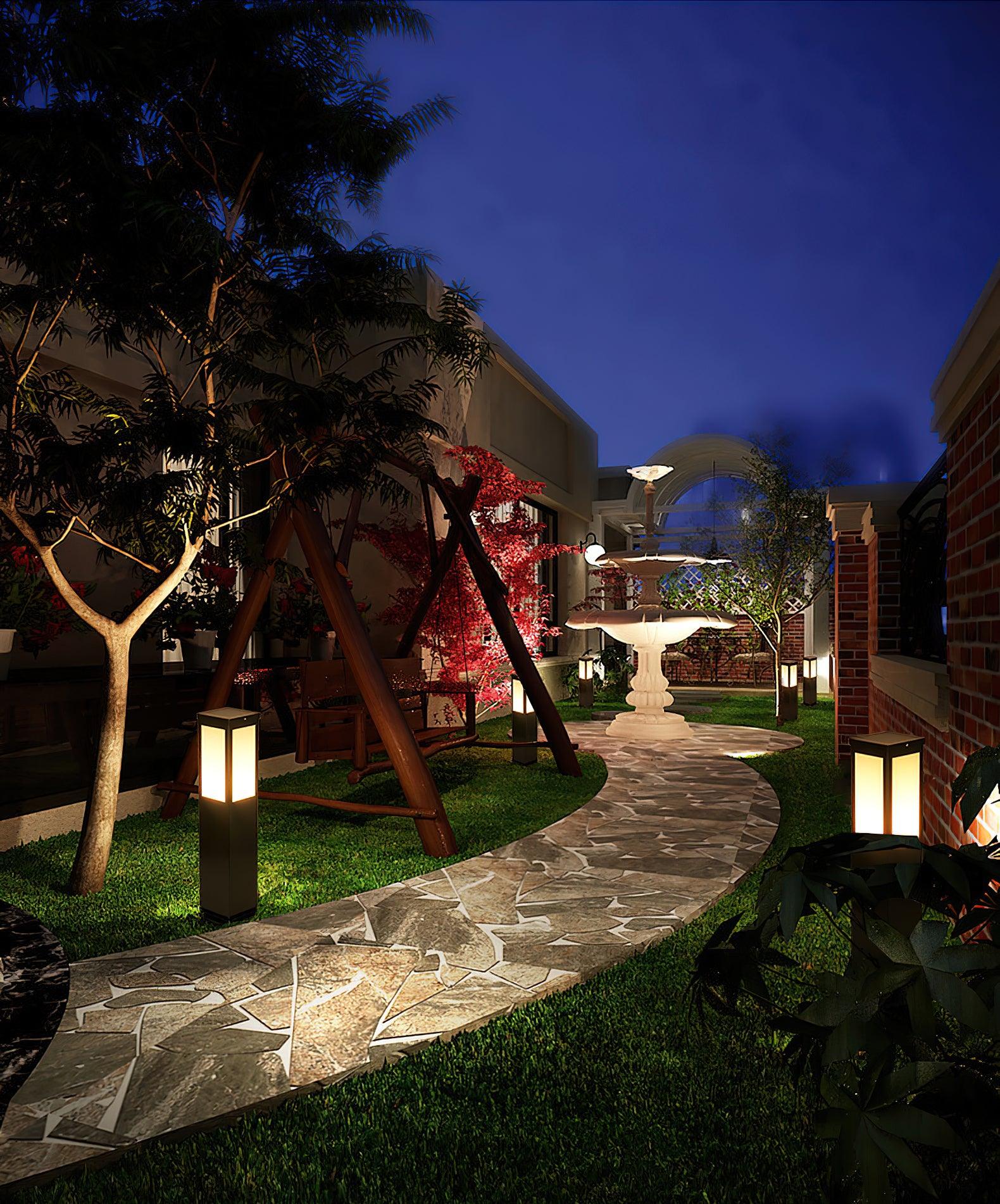 Aspren Bollard Solar Outdoor Light-Neutral Decor